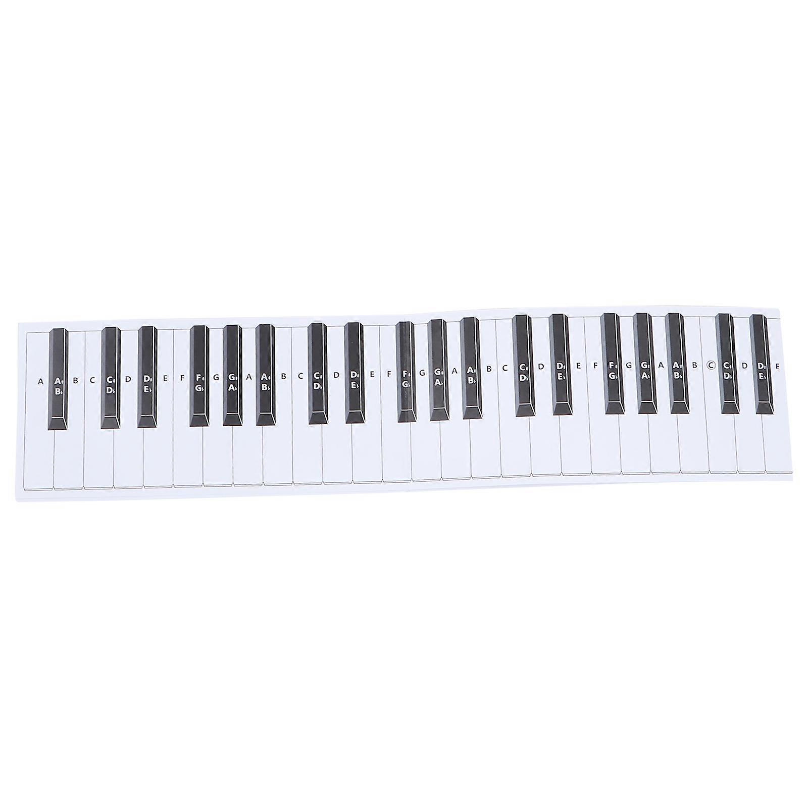 Steel Piano Practice Paper 88 Key Keyboard Finger Simulation Guide Chart