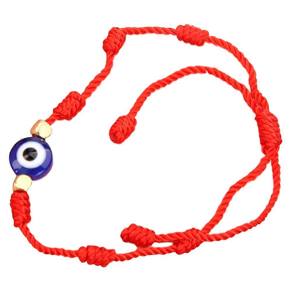 Evil Eye Bracelet Red String Bracelet Adjustable Hand Woven Bracelets 2Pcs