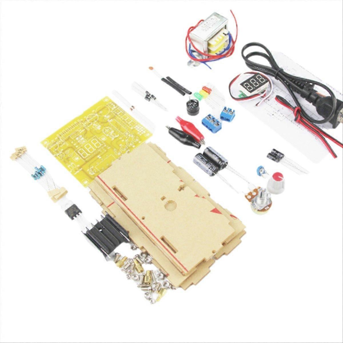 LM317 Adjustable Voltage Regulated Power Supply DIY Kit EU PLUG