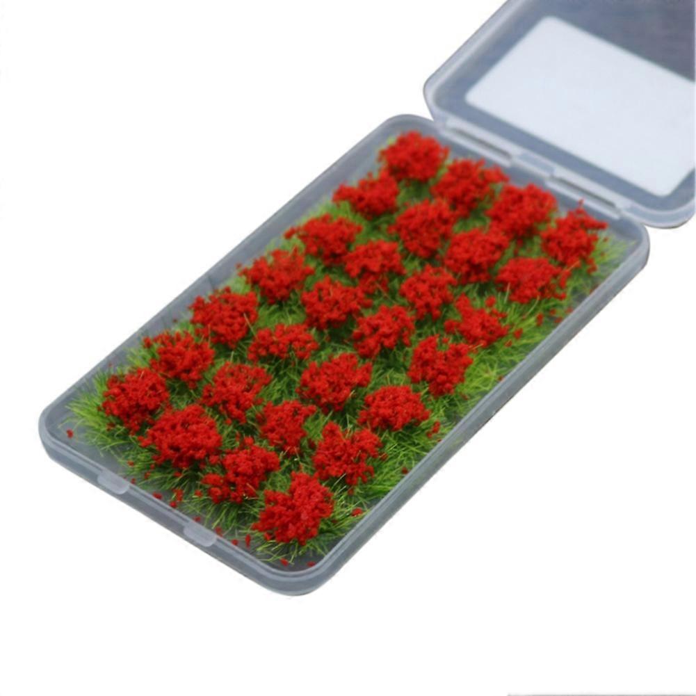 28Pcs Model Scene Terrain Production Simulation Flower Cluster C