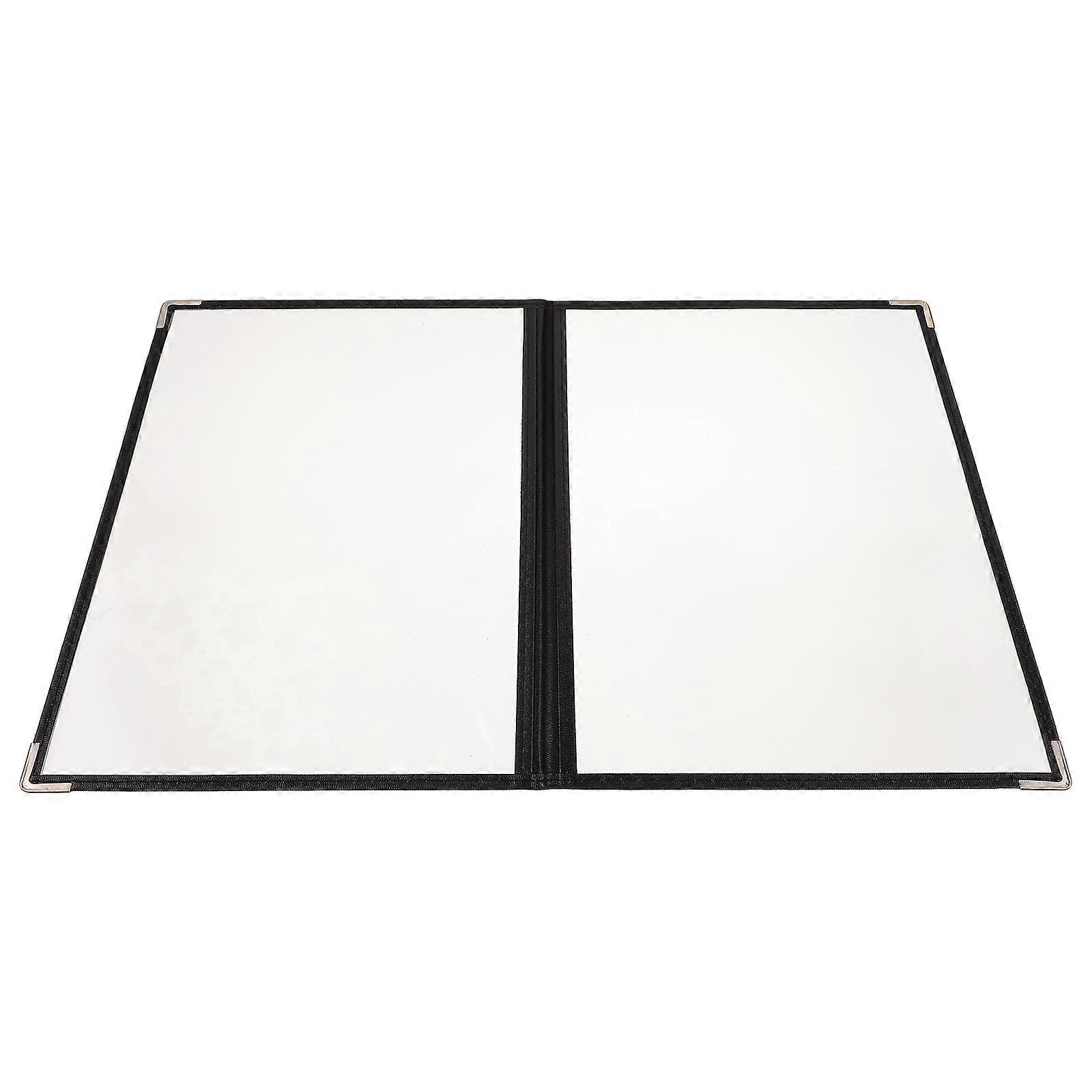 Transparent PVC Menu Cover Binder for Easy Reading and Storage 6Pcs