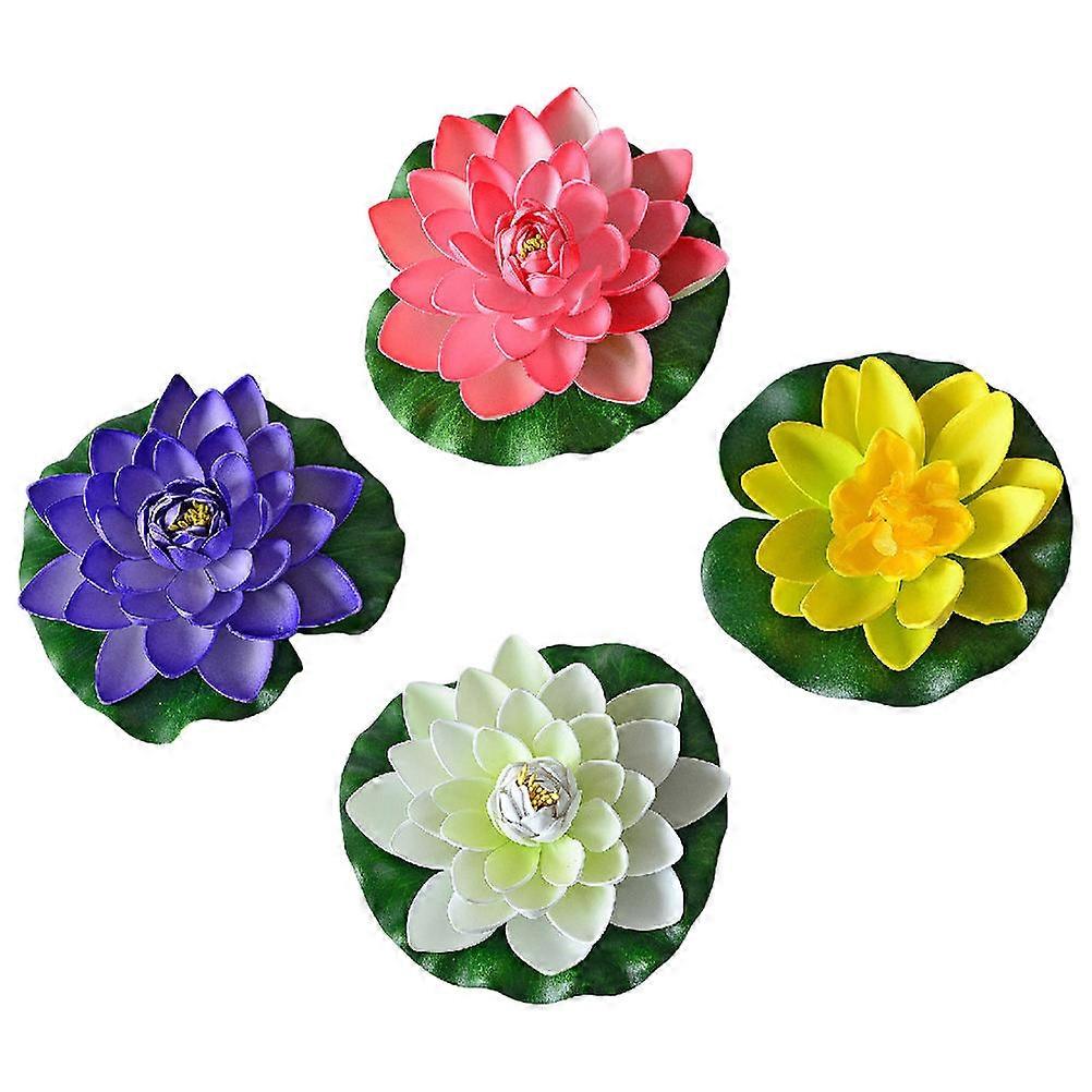 Simulation Decoration for Floating Pond 4Pcs Ornaments