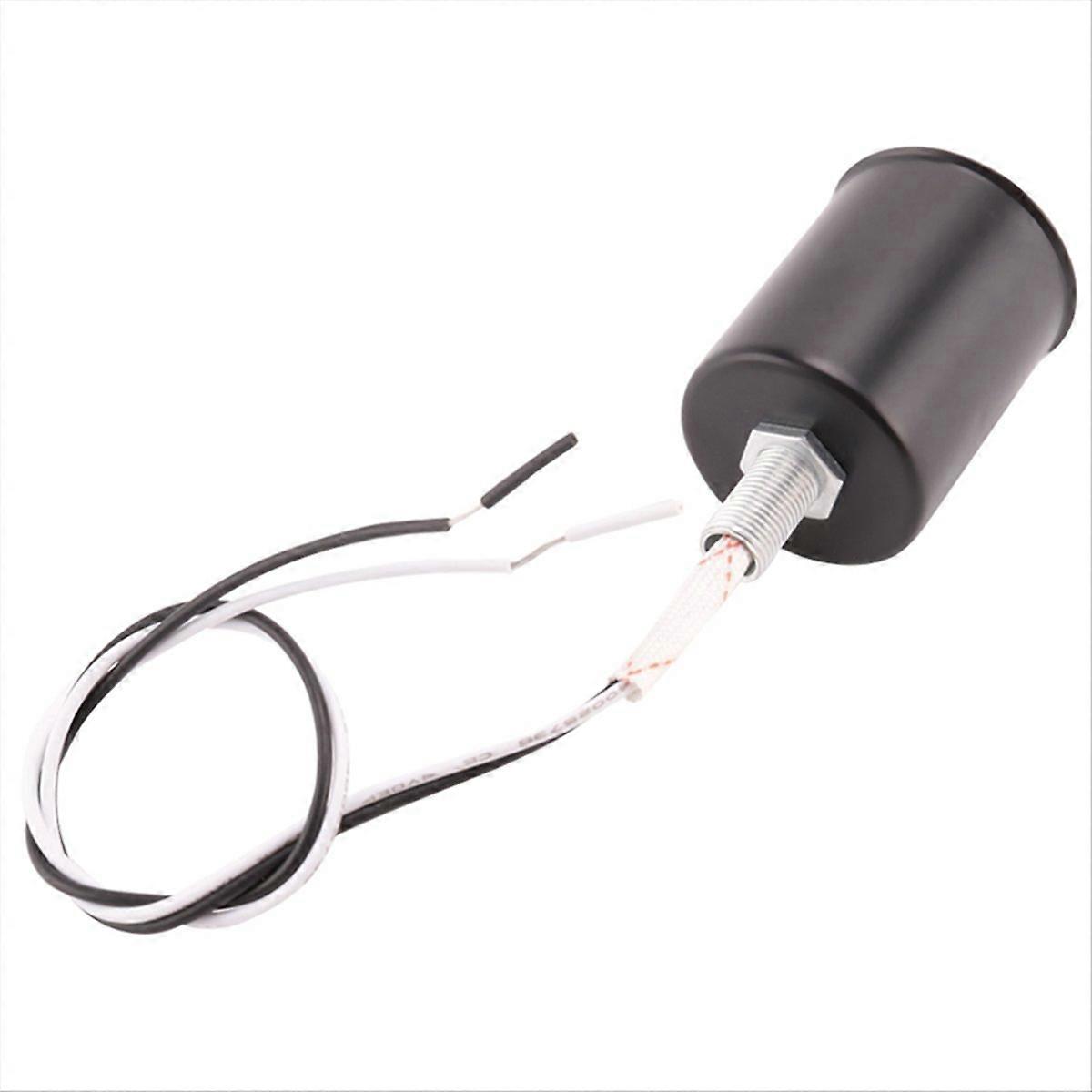 E27 Ceramic Base Socket Adapter metal Lamp Holder With Wire Black