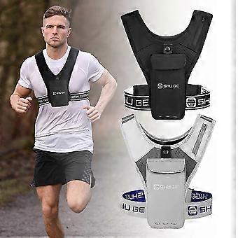 Reflective Sports Vest Bag for Outdoor Running - Touch Screen Mobile Phone Bag for Marathon Running and Cycling Equipment,x