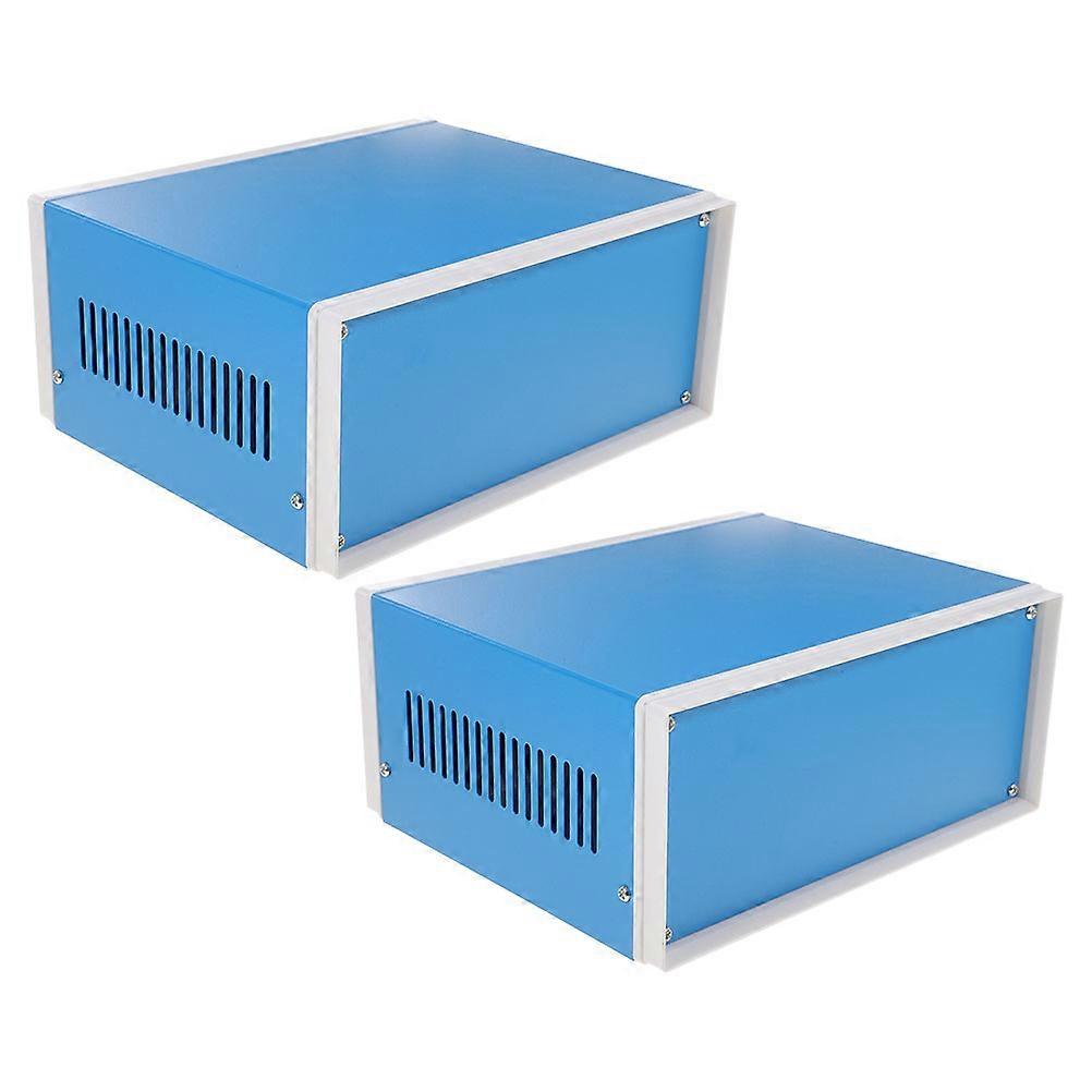 Metal Enclosure Box Featuring Weatherproof Design for Electronics 2Pcs Set