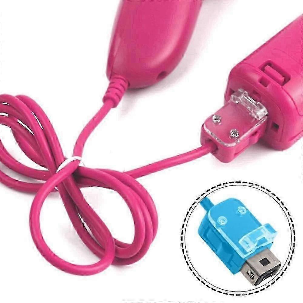 Nunchuck Controllers , 2 Packs Replacement for Video Game - Pink