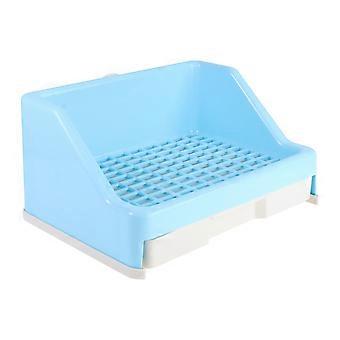 Plastic Rabbit Drawer Toilet for Pet Rabbit Use 1Pcs Blue Toilet Pan