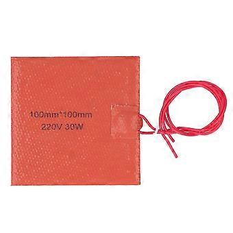 Flexibele Mat 200 Graden Celsius van de Silicone Heater Cube Heating Pad Maximaal 220V 30W