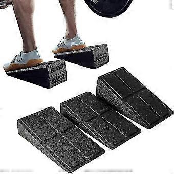 Squat Wedge Block Justerbar Sklisikker Squat Ramp Markløft Wedge Calf Stretcher Skråbrett for knebøy og markløft