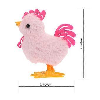 6Pcs Children Plastic Clockwork Plaything Walking Chicken Rabbit Toys Desktop Adorns