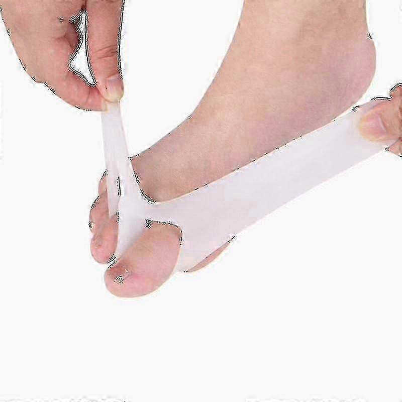 2-pack Kids Hallux Valgus Protector Overlap Toe Corrector - White