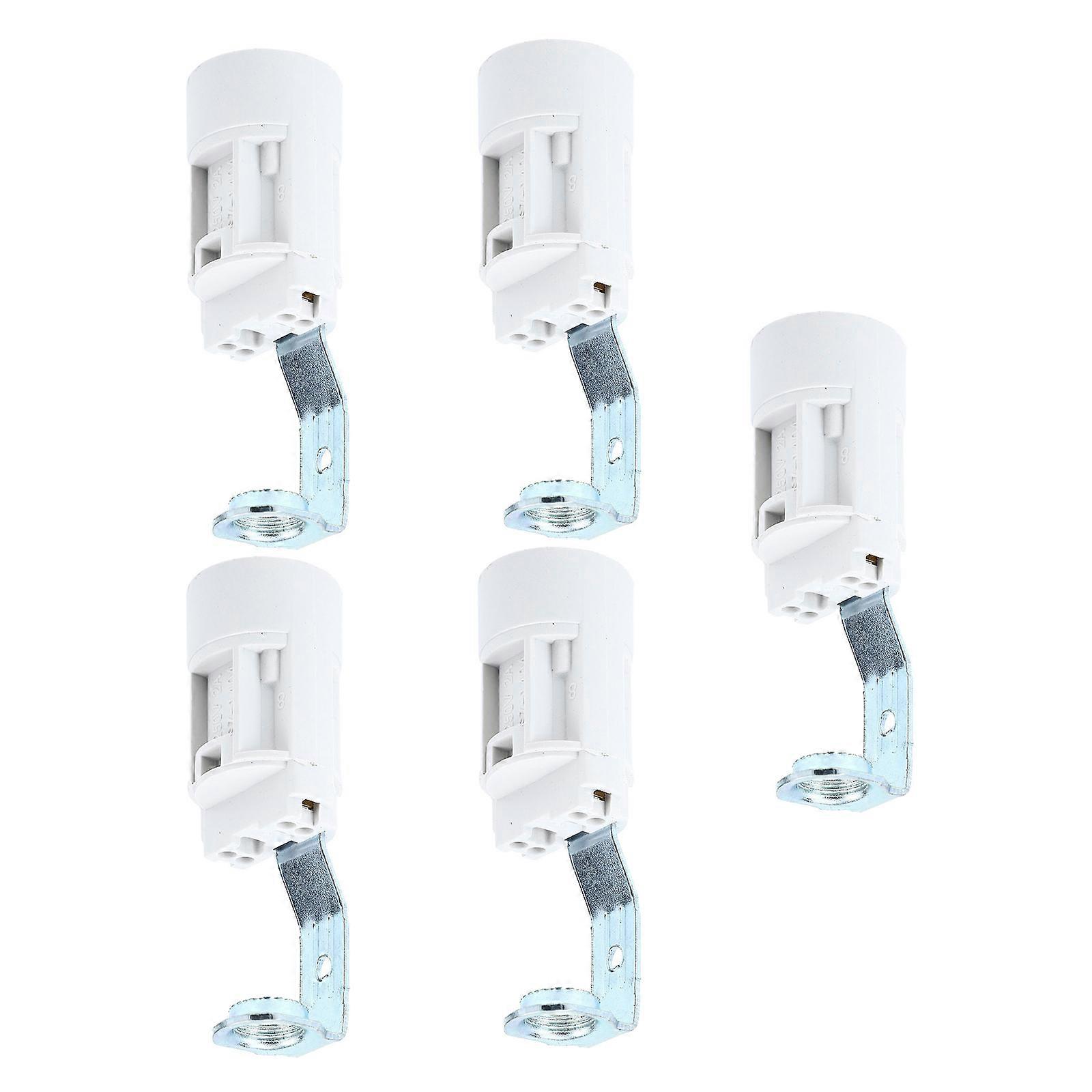 5 Pcs Cerâmica Luz Soquete Keyless Light Socket Candle Base Candelabra Adapter 3 1/2 polegadas Candelabro Candle Socket Covers