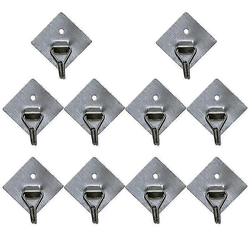 10pcs Storage Hooks, Heavy Duty Sticky Hooks
