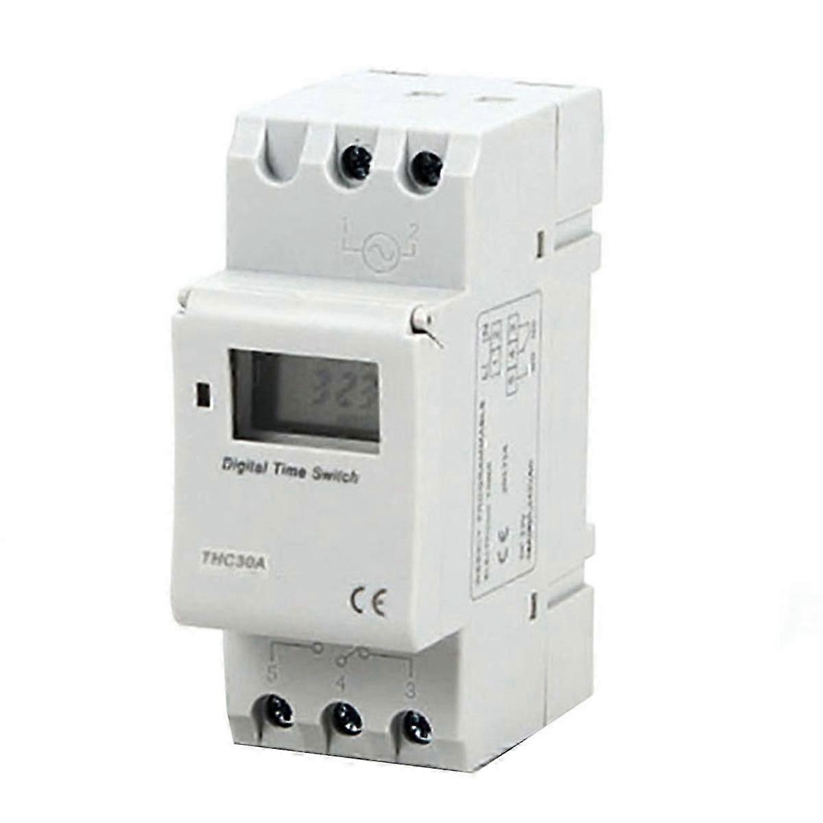 New Type Din Rail 2 Wire Weekly Seven Days Programmable Digital TIME SWITCH Relay Timer Control AC