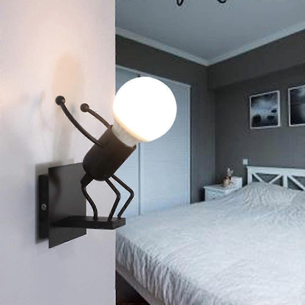 Robot Wall Lamp,creative Little Iron Man Wall Light
