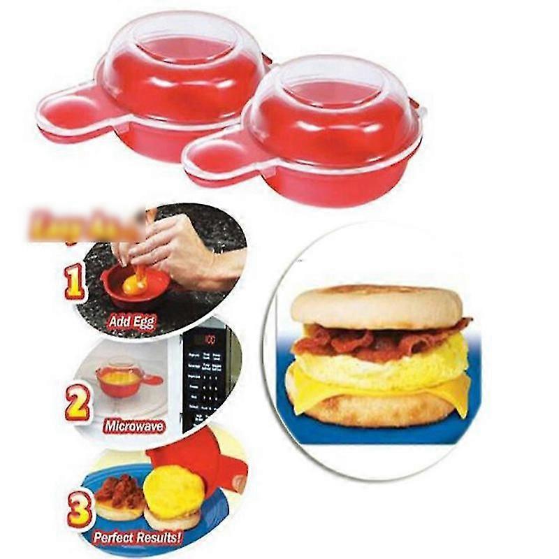 2 Sets Microwave Egg Cooker,1 Minute Fast Egg
