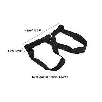 Weight Bearing Supporter Belt Professional Running Training Assist Resistance Band Training Equipment Vest Strap for Gym Workout Training (Black)