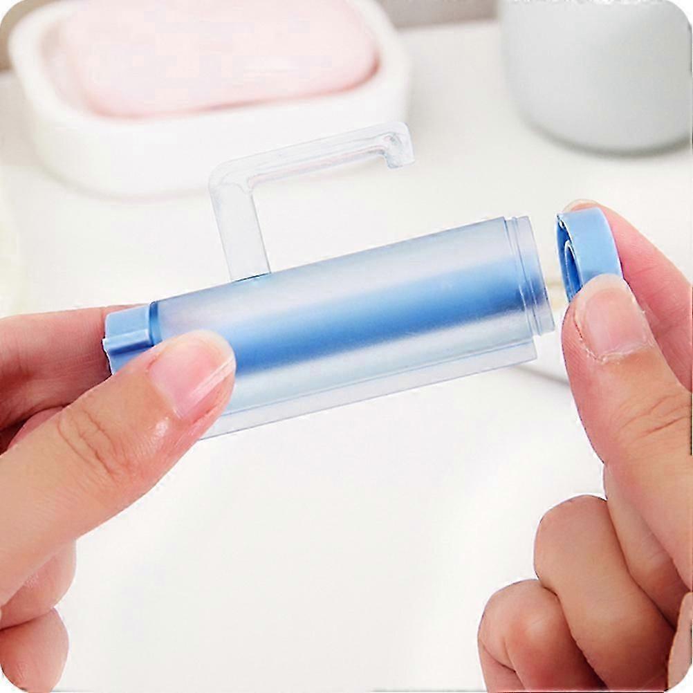 Blue Toothpaste Squeezer Roller for Toothpaste Use Reusable Wall Mounted Holder
