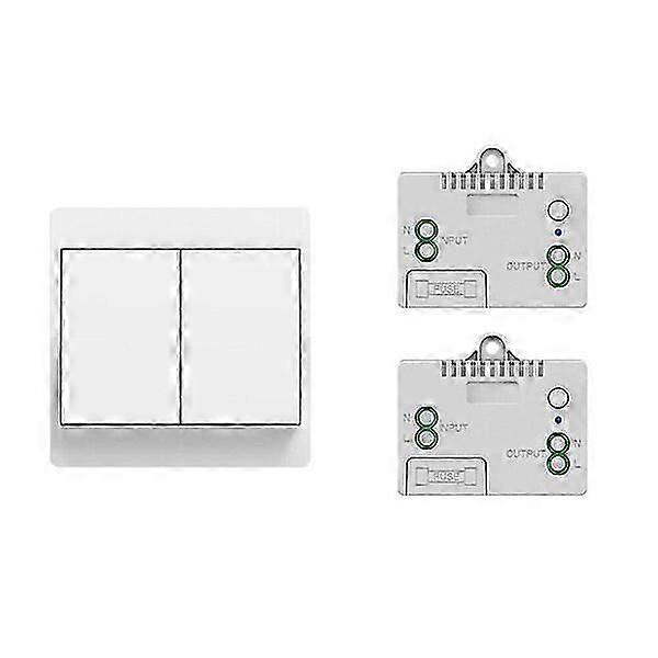 Wireless Self-powered Switch No Wiring Waterproof Compatible with Multiple Light Bulbs Bathroom Wireless Switch