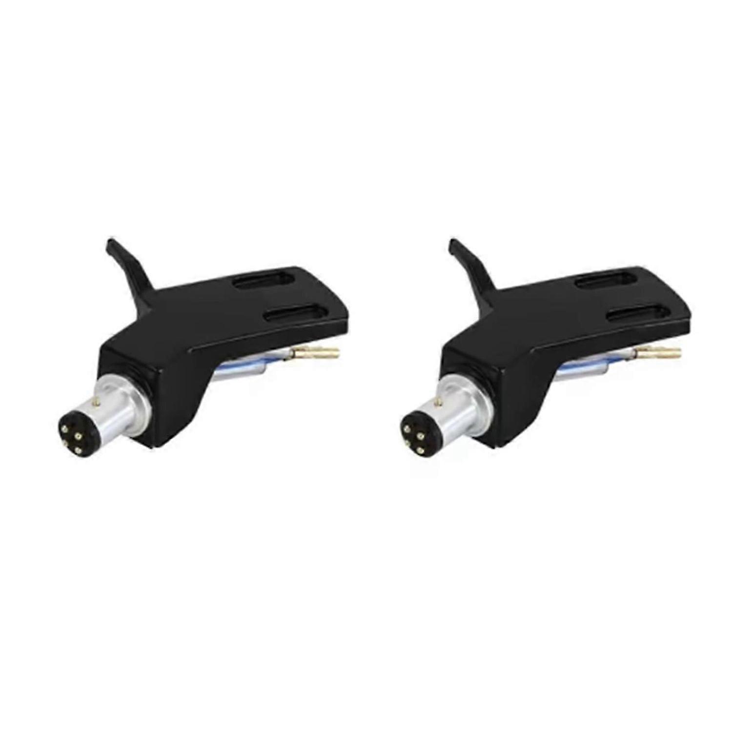 2Piece Turntable Headshell Record Player Needle Stand Replacement Technica Headshell Pointer Cartrid