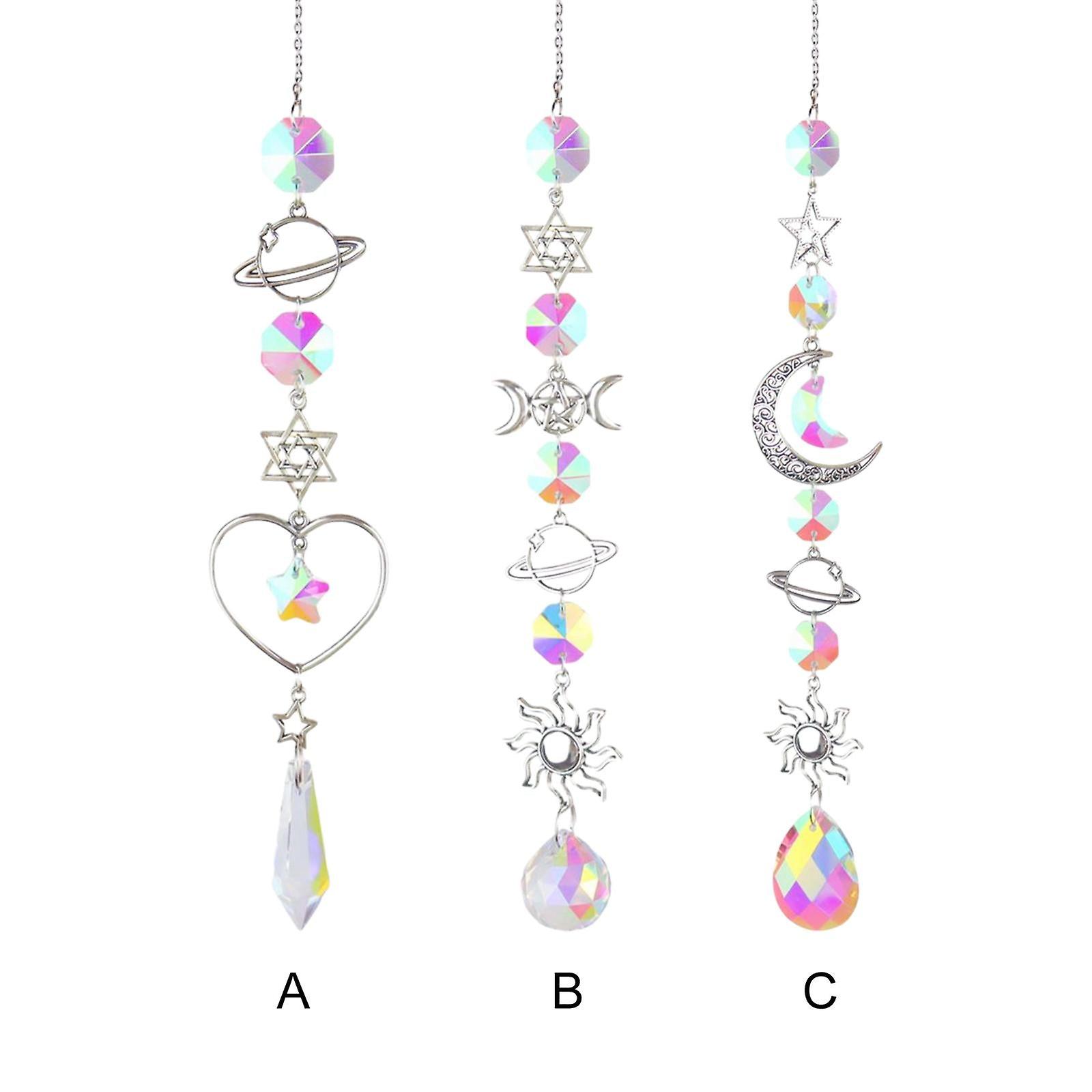 Crystal Wind Chime  Windchime Sparkling Catcher Handmade Hanging