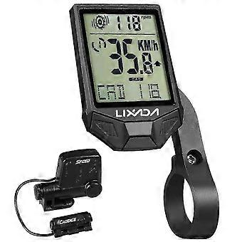 Cadence Multifunctional Rainproof Backlight LCD Bike Computer - Wireless Cycling Computer with 2.5'' Screen for Speed, Distance