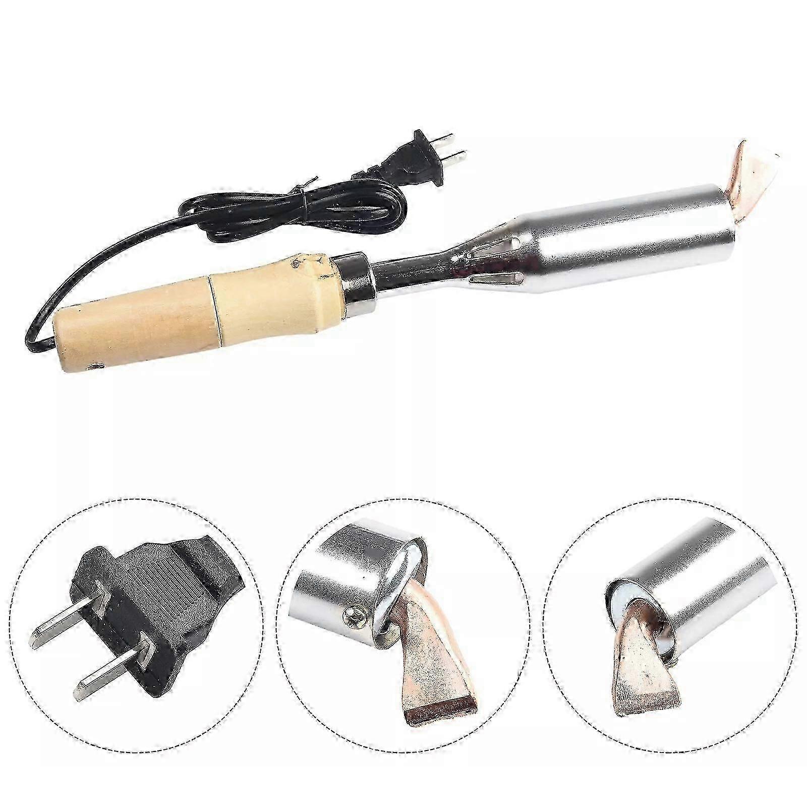 Professional soldering iron for electronics with chisel tip