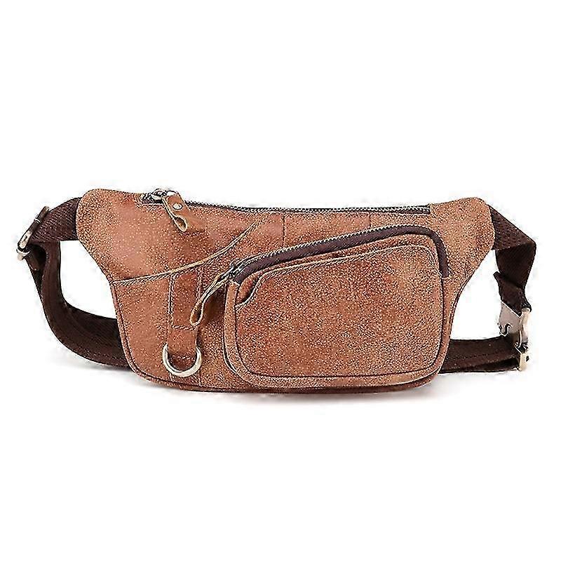 Adjustable Cowhide Diagonal Chest Bag