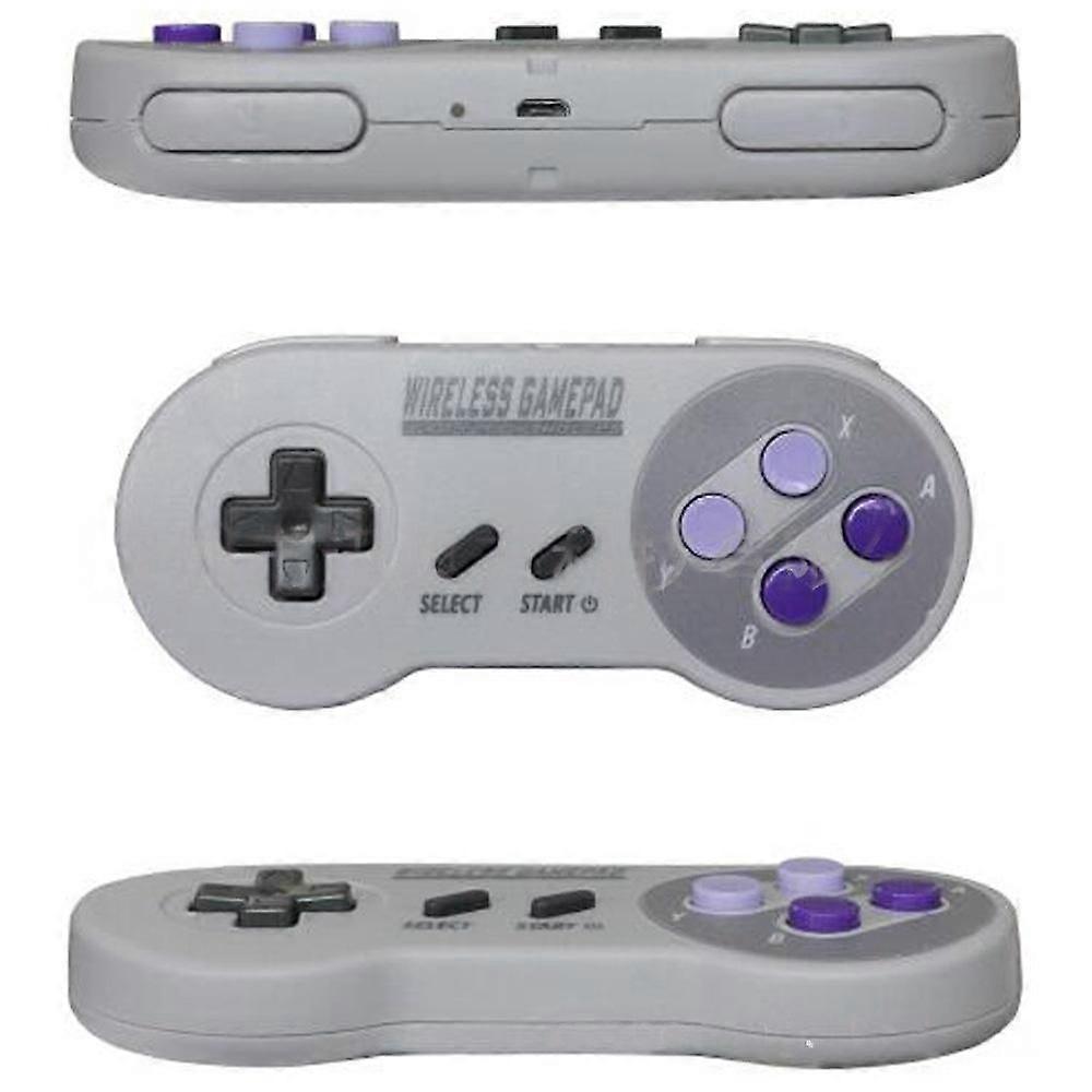 2Pack Wireless Controller for SNES with USB Receiver, 100H Battery, PC Mac