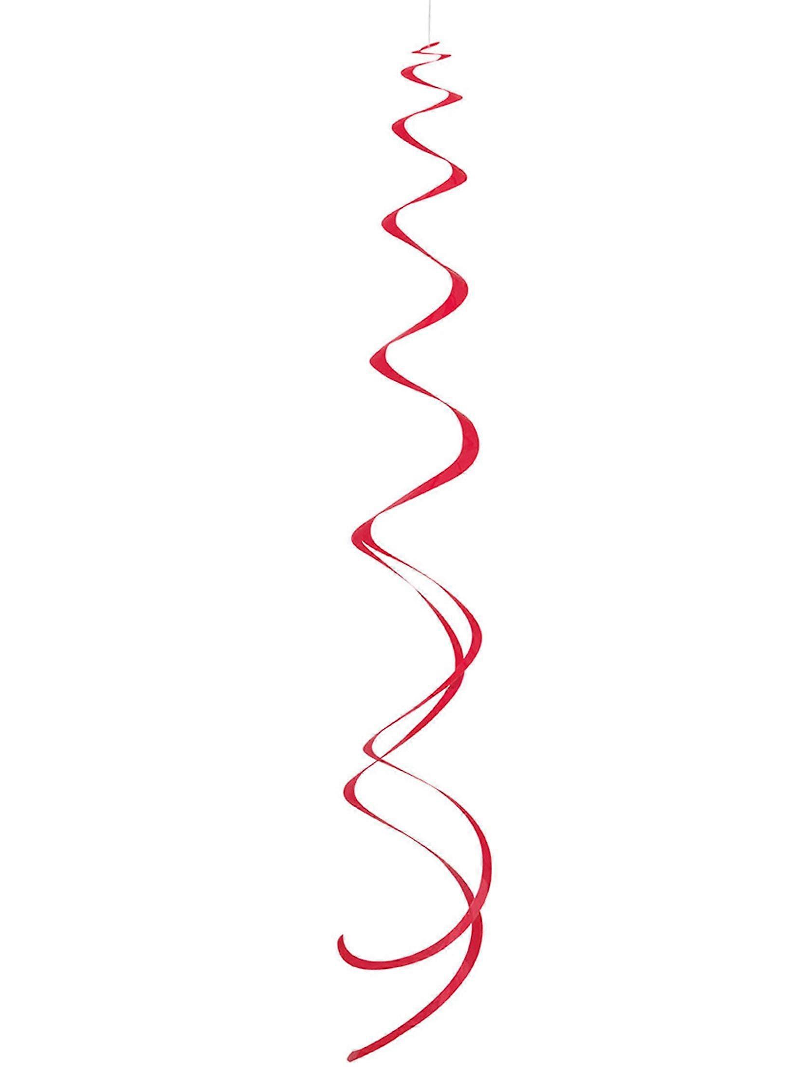 8 Red Spiral Suspensions