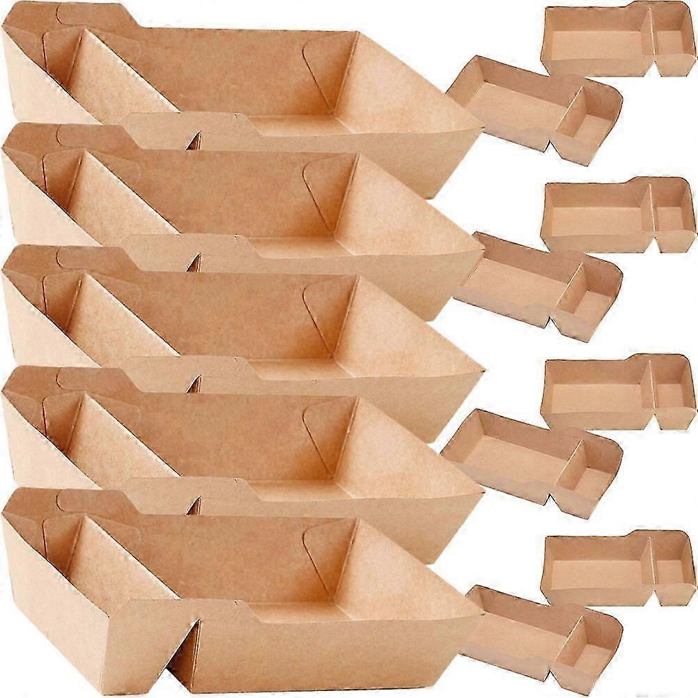 Snack Boxes Small Snack Box compatible with Kitchen Use 50Pcs Paper Boxes
