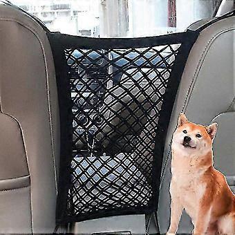 Barrière de chien de voiture Barrière de siège avant d’animal réglable Organisateur de barrière de siège arrière d’animal de compagnie