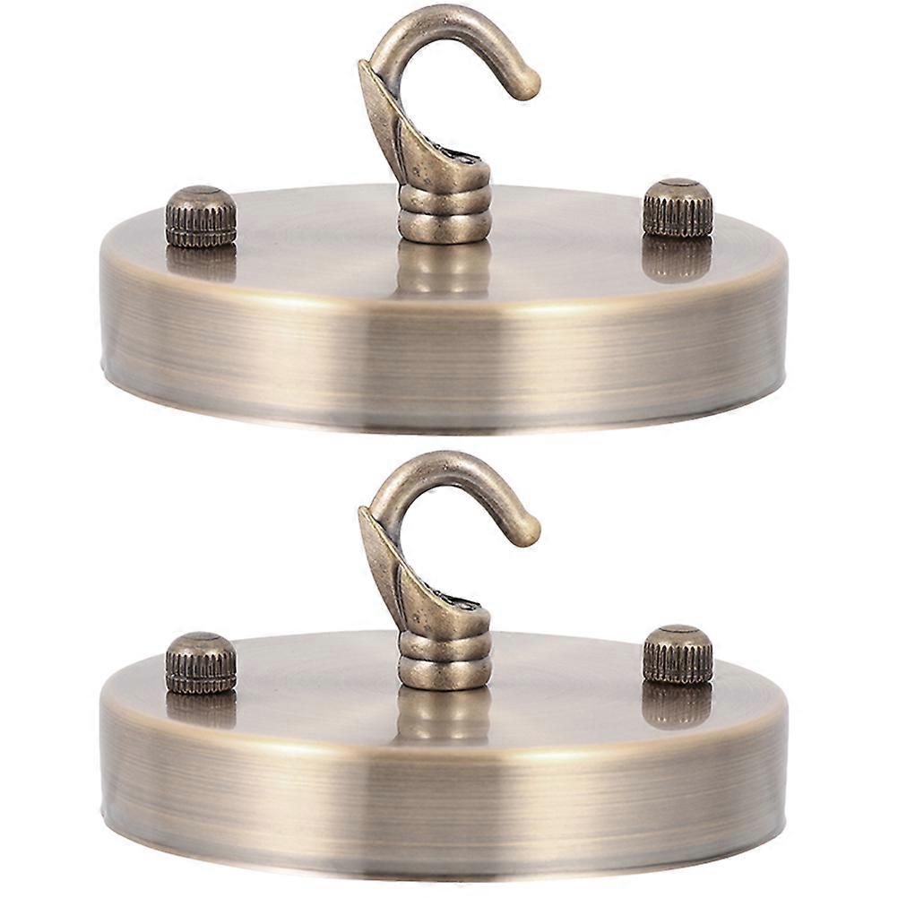 Ceiling Cover Plate Golden Hanging Hook for Light 2Pcs Mounting Plate