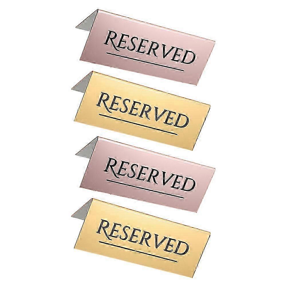 V-Shaped 16Pcs Acrylic Reception Reserved Table Sign