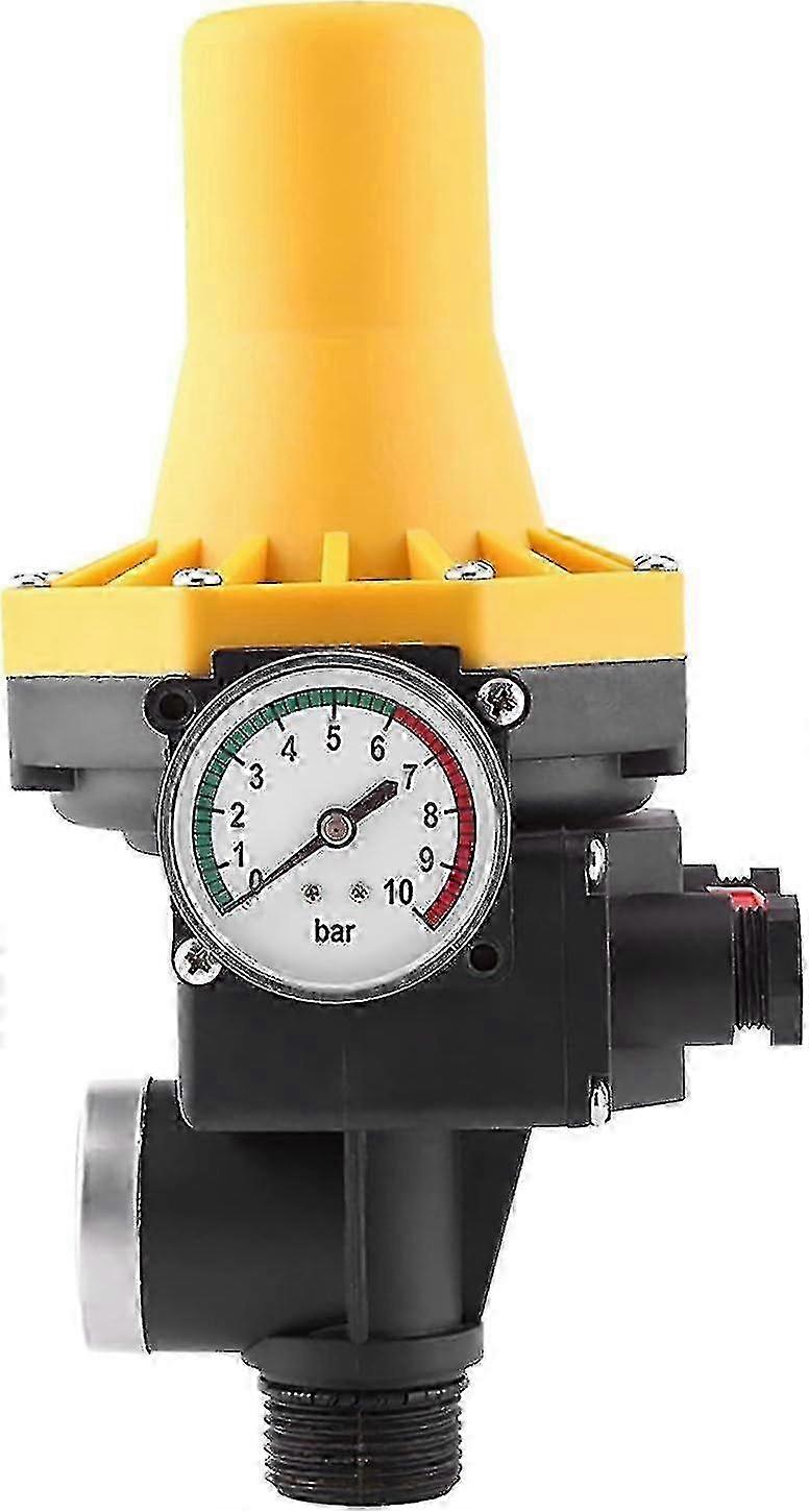 Automatic Water Pump Controller, 220v Electric Control Switch With Pressure Gage compatible with House, Courtyard