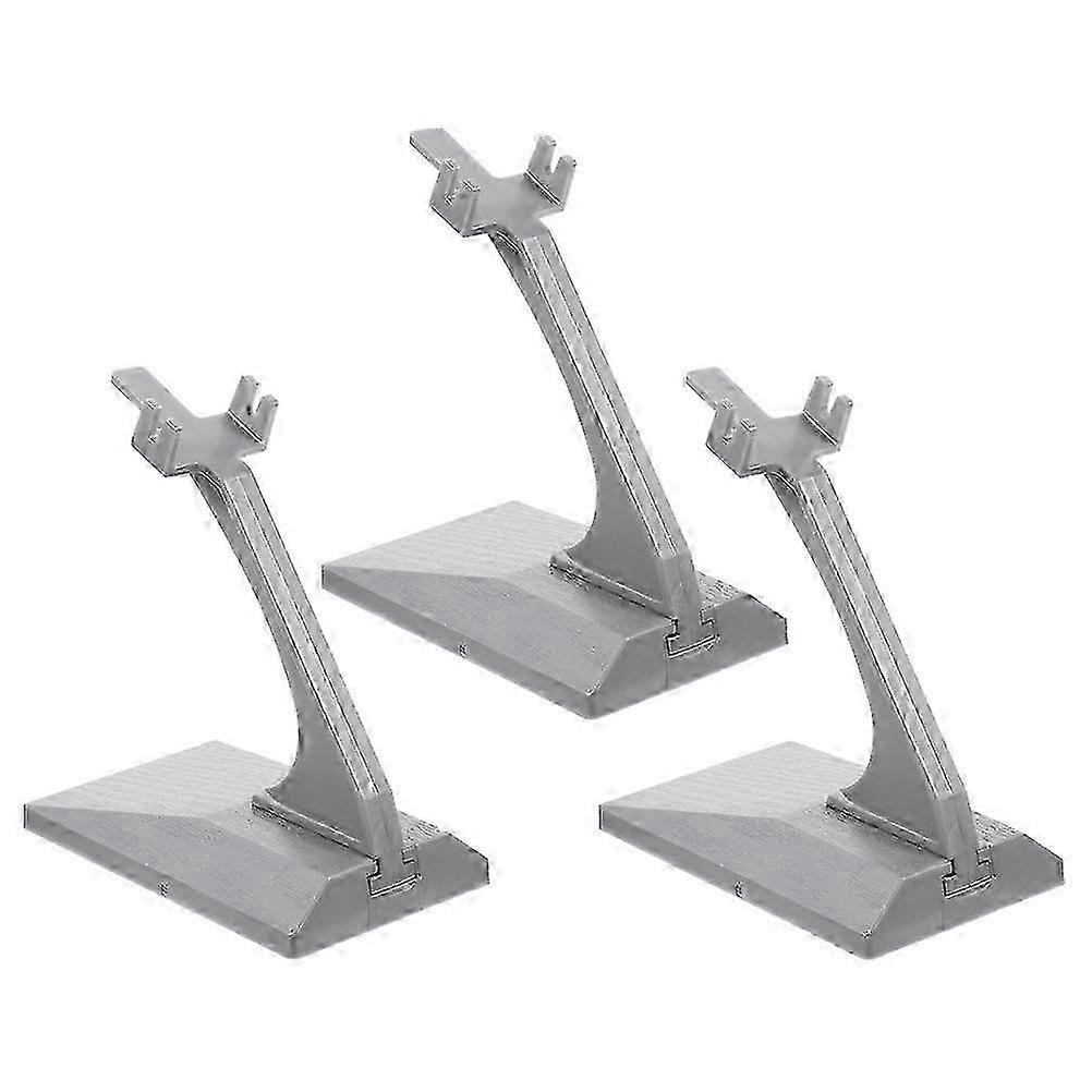 3Pcs Model Airplane Display Stands 9.20X7.90X4.90CM Grey Stable Support compatible with Store