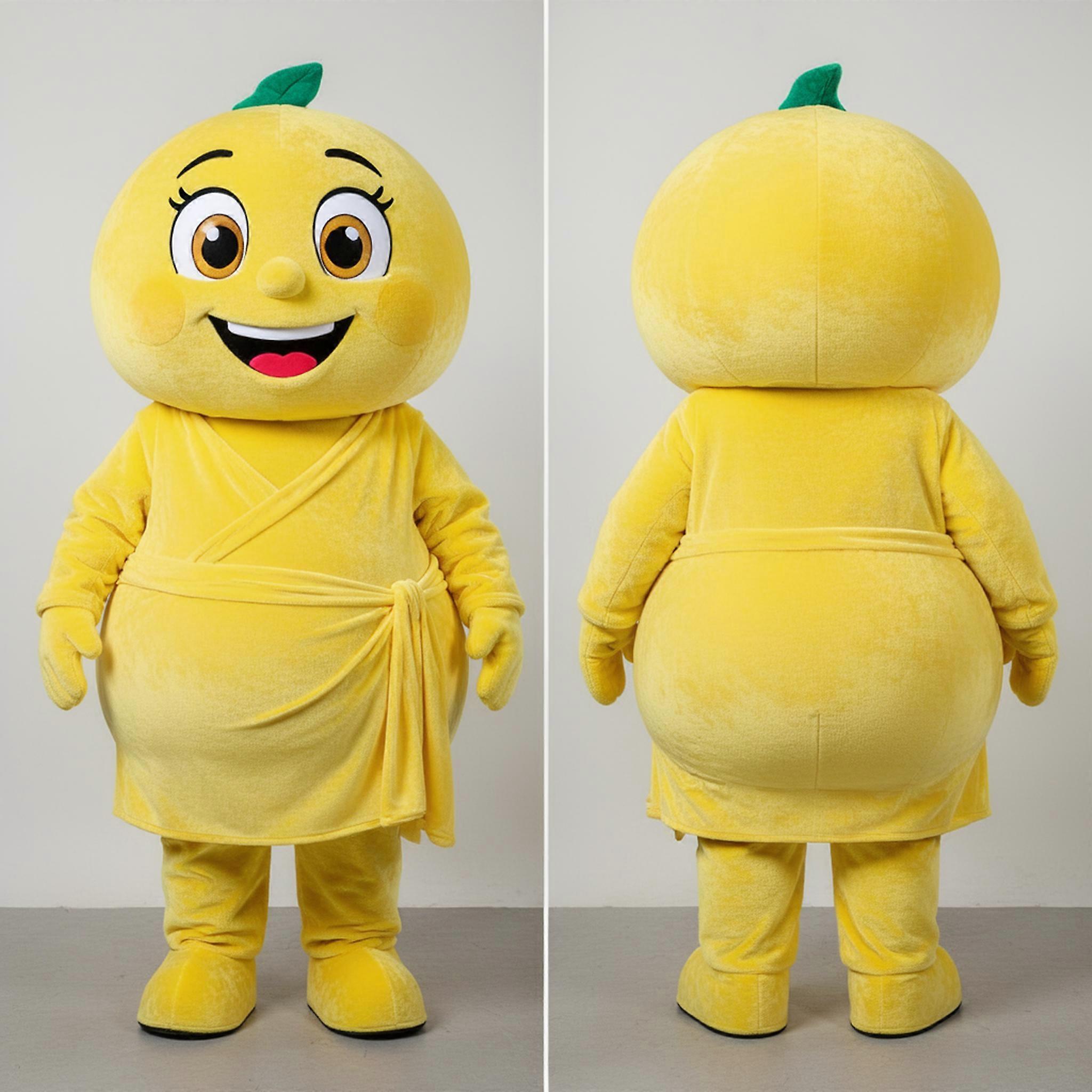 MASTICOT Lemon Yellow Rounded Meatballs Mascot