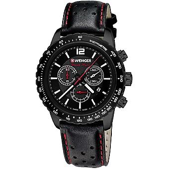 Wenger roadster Swiss Quartz Analog Man Watch with Synthetic Leather Bracelet 01.0853.108
