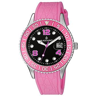 Radiant new print Quartz Analog Woman Watch with Ra119601 Silicone Bracelet