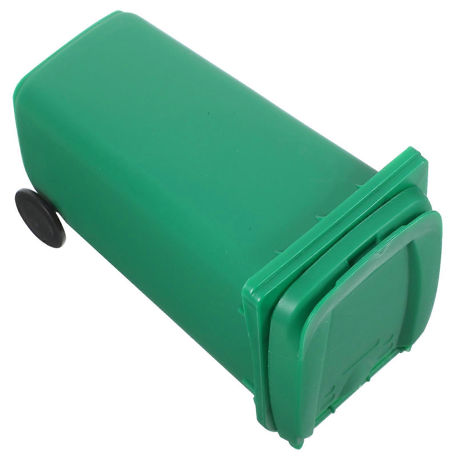 Desktop Storage Can for Kitchen Use 2Pcs Multi-Functional Green PP