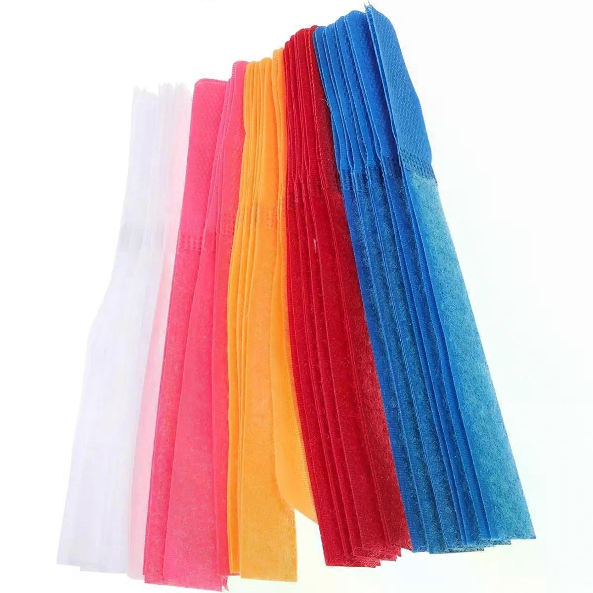50pcs Hook and Loop Appliance Cord Organizer for Cables Polyester