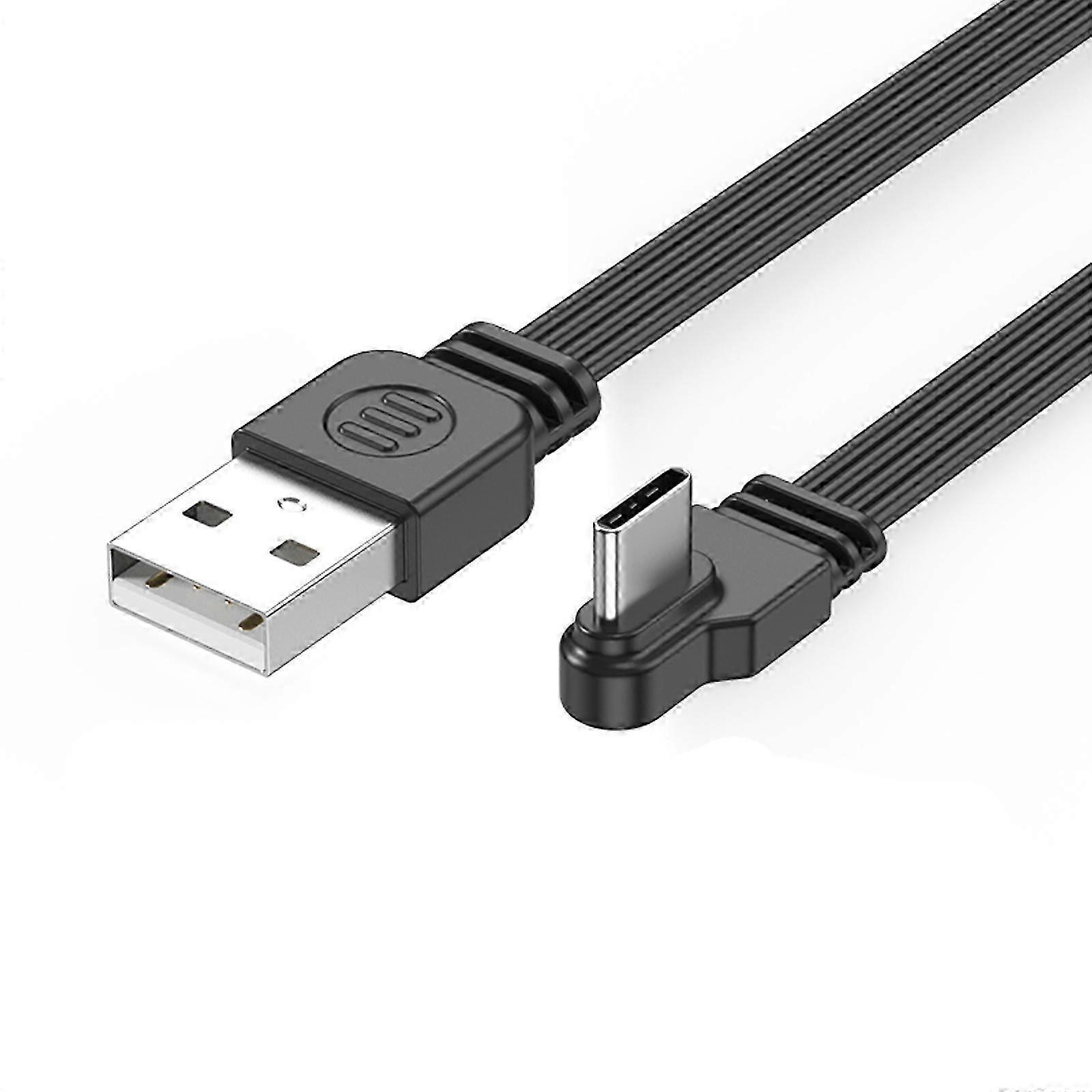 Flat USB to USB-C Cable 2A Fast Charge