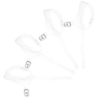 High Heel Shoe Straps Detachable Anti-Loose Shoelace for 2Pairs White