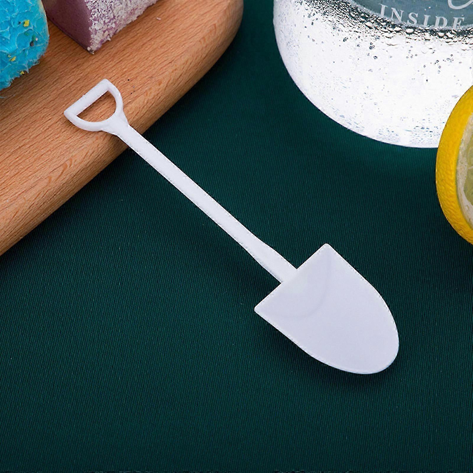 100 Mini Plastic Spoons compatible with Desserts, Yogurt, Pudding, and Cake Serving Tools