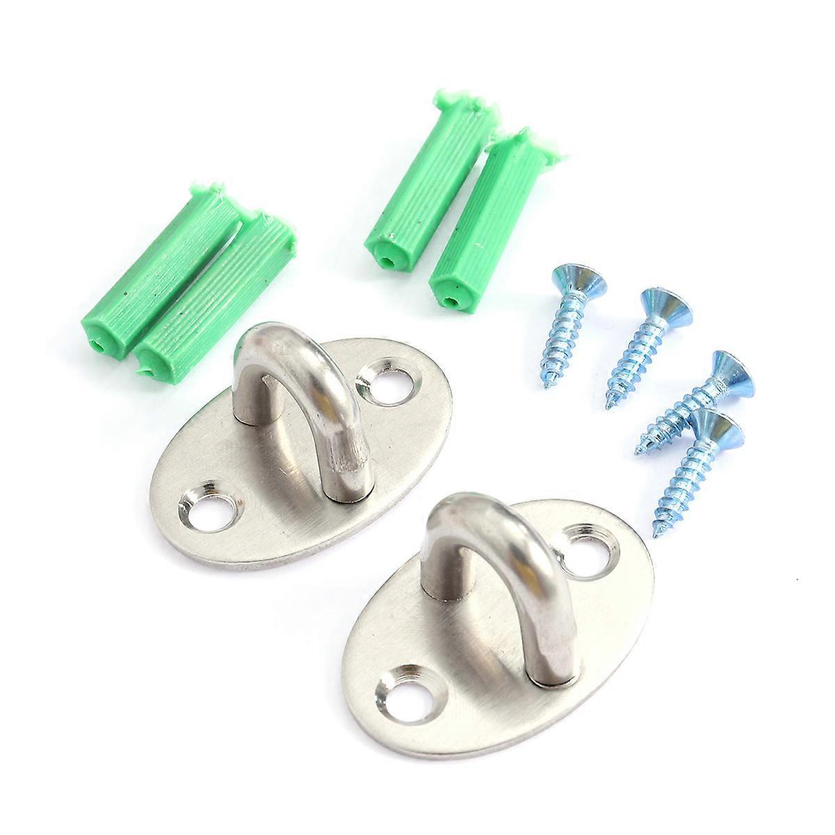 Silver U Shaped Hook compatible with Ceiling Hanging 2Pcs Stainless Steel Mount Hooks