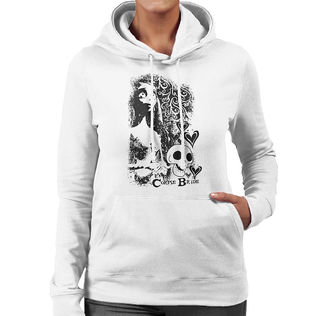Corpse Bride Emily Skulls Women's Hooded Sweatshirt
