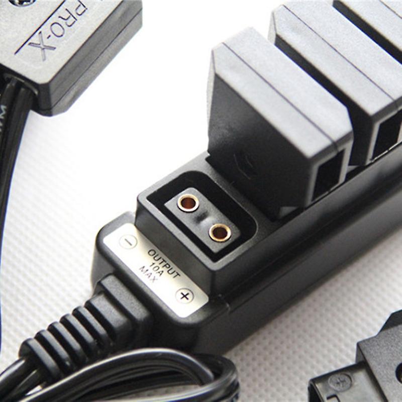D-Tap Male to 4-Port P-Tap Female Camera Supply Distributor DTAP Fourway Splitter