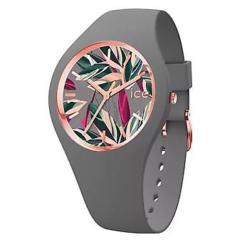 Ice flower Japanese Quartz Women's Analog Watch with Silicone Bracelet IC020515