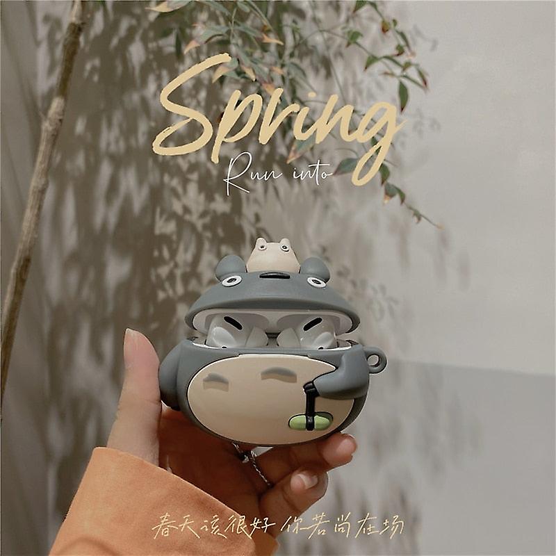 Airpodsのための漫画のかわいいトトロ3Dケース1 2カワイイ猫ソフトシリコンワイヤレスBluetoothイヤホン保護カバーAirpodsプロ用
