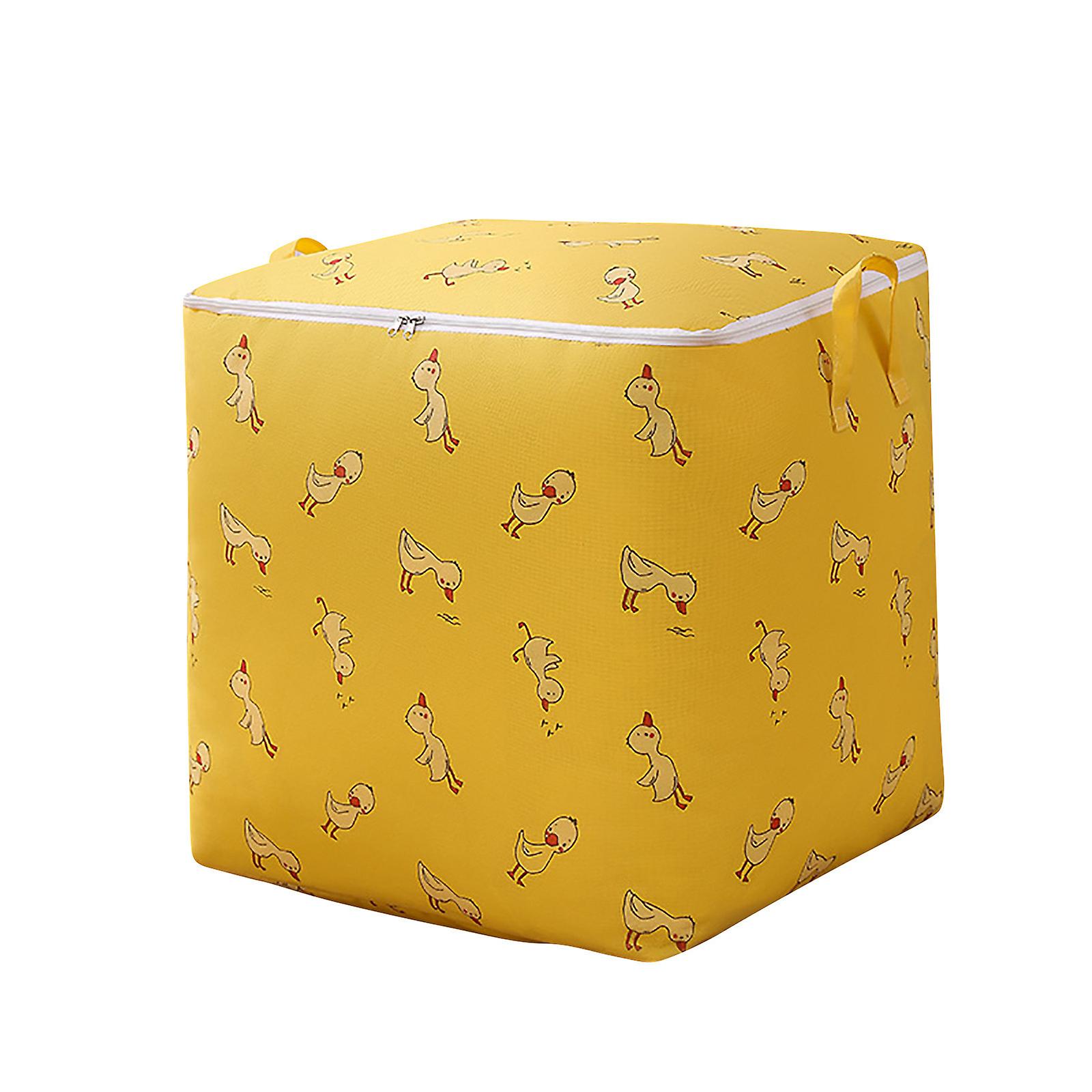 Large Capacity Clothes Storage Bag Organizer With Reinforced Handle Thick Fabric For Comforters, Blankets, Bedding, Foldable With Sturdy Zipper
